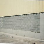 repaired concrete wall